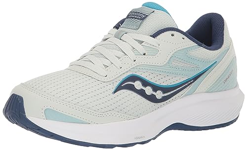 Saucony Women's Cohesion 16 Sneaker, Mist/Indigo, 8.5