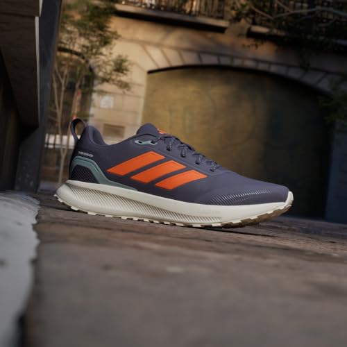 Adidas Men's Run Falcon 5 Trail, Aurora Onix/Pure Orange/Black, 10.5