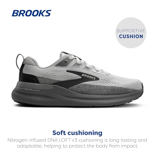 Brooks Men’s Beast GTS 26 Supportive Running & Walking Shoe - Gray/Gray/Blackened Pearl - 15 X-Wide - alternate view 2