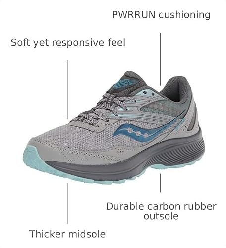 Saucony Women's Cohesion TR15 Running Shoe, Alloy/Topaz, 8