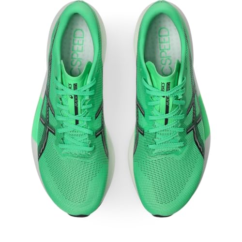 ASICS Unisex Magic Speed 5 Running Shoes, 5.5M / 7W, Vital Green/Carrier Grey