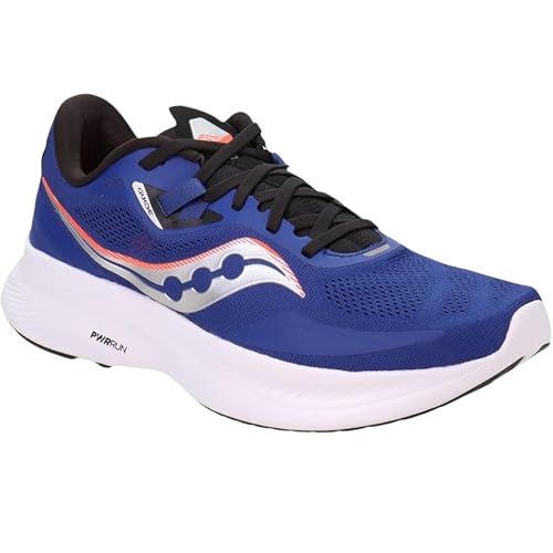 Saucony Men's Guide 15 Sneaker, Sapphire/Black, 10