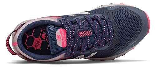 New Balance Kid's Fresh Foam Arishi V1 Lace-Up Trail Running Shoe, Natural Indigo/Saturn Pink/Guava, 10.5 M US Little Kid (4-8 Years)