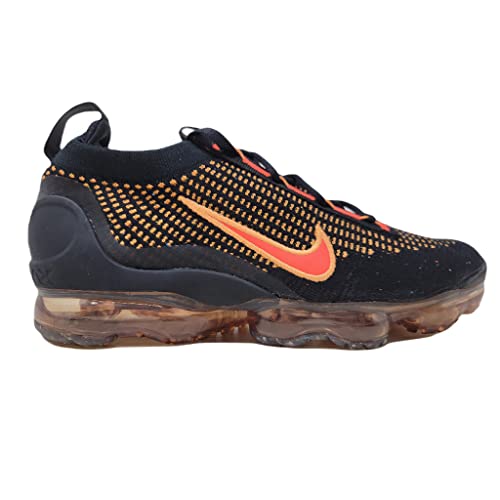Nike Mens Air Vapormax Flyknit 2021 Black Orange DQ 3974 0022 (Black/Orange, us_Footwear_Size_System, Adult, Men, Numeric, Medium, Numeric_10)