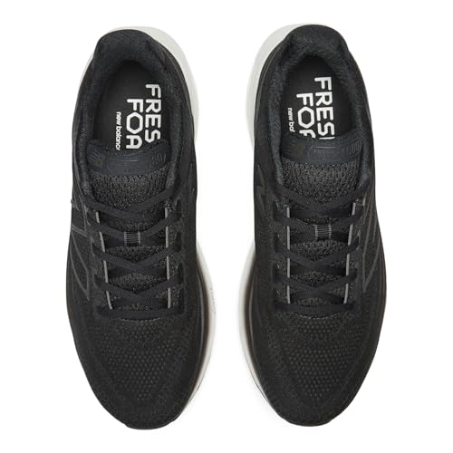 New Balance Men's Fresh Foam X 1080 V13 Running Shoe, Black/White, 10 N