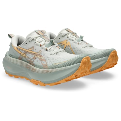 ASICS Women's Trabuco Max 4 Running Shoe, 10, Cream/Dusty Steppe