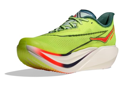 Hoka Unisex Cielo X1 3.0 Sneaker, Neon Yuzu/Thyme, 7 US Men - alternate view 6
