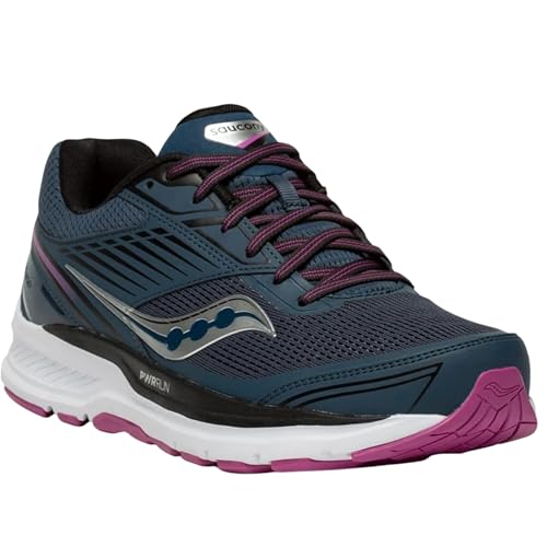 Saucony Women's Echelon 8 Running Shoe, Space-Razzle, 5.5 Medium