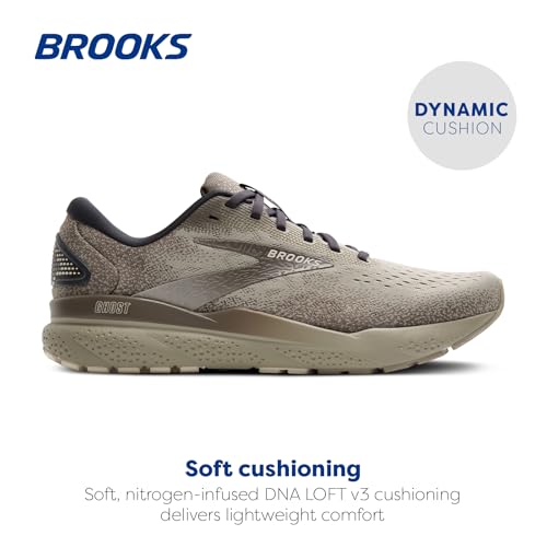 Brooks Men’s Ghost 16 Neutral Running Shoe - London-Fog/Falcon/Coconut - 9 Medium - alternate view 2