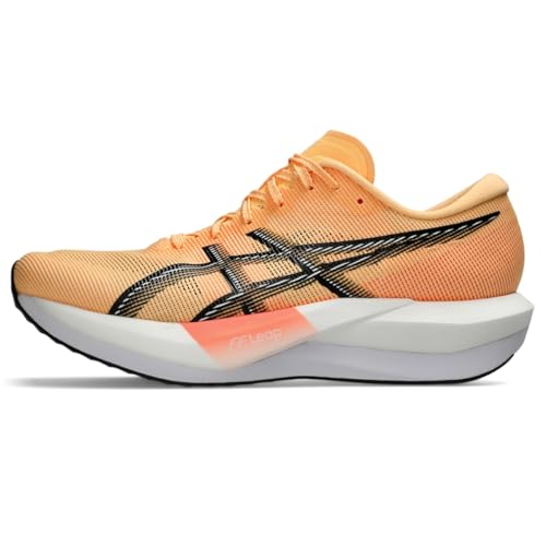 ASICS Unisex Magic Speed 5 Running Shoes, 9.5M / 11W, Orange Glow/Black