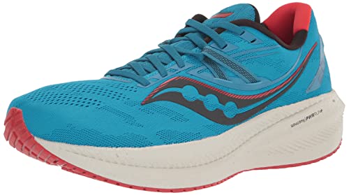 Saucony Men's Triumph 20 Running Shoe, Ocean/Redrock 10 M US