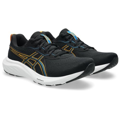 ASICS Men's Gel-Contend 9 Running Shoes, 10, Black/YAMABUKI