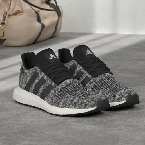 adidas Mens Swift Run Core Black/Core Black/White 10.5