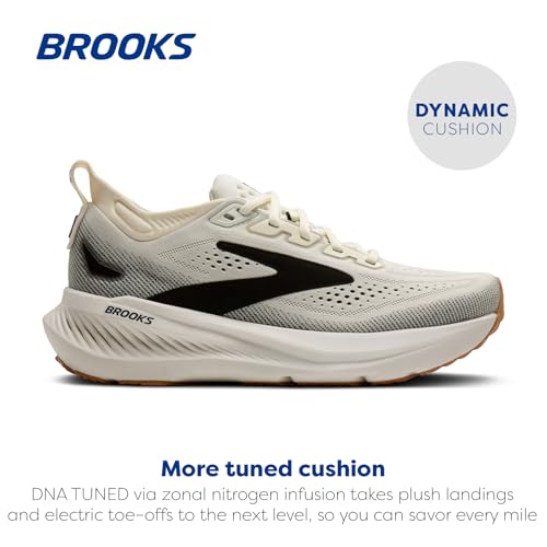 Brooks Women’s Glycerin 23 Neutral Running Shoe - White/Black/Biscuit - 7.5 Medium
