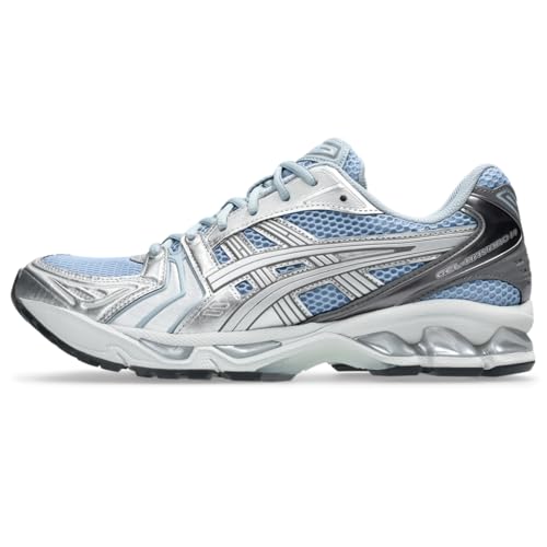 ASICS Unisex Gel-Kayano 14 Sneakers, Dolphin Grey/Pure Silver, 10 US Women/8.5 US Men