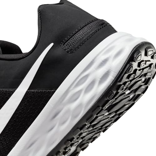 Nike Men's Revolution 6 FlyEase Next Nature Easy-On-and-Off Road Running Shoes (8, Black/Iron Grey/White)