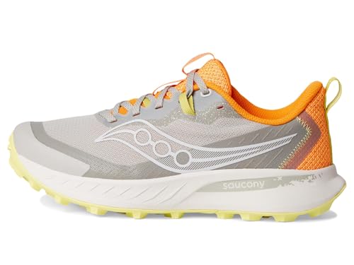 Saucony Women's Peregrine 15 Sneaker, Dove/Peel, 6