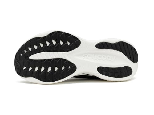 Saucony Women's Ride 19 Sneaker, Black/Silver, 8.5