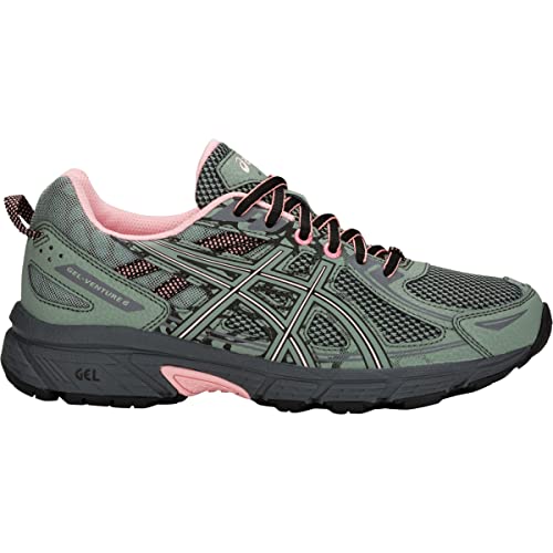 ASICS Women's Gel-Venture 6 Trail Running Shoes, 11, Slate Grey/Frosted Rose