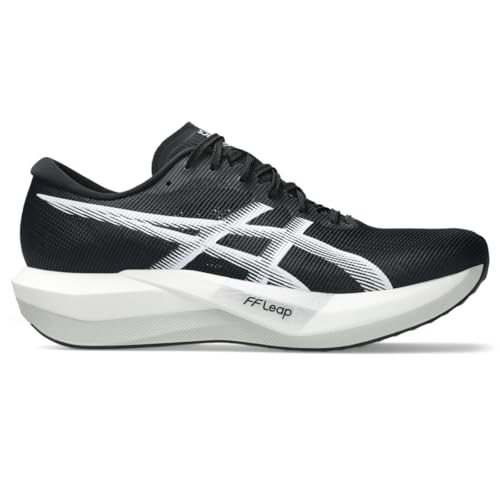 ASICS Unisex Magic Speed 5 Running Shoes, 6M / 7.5W, Black/White