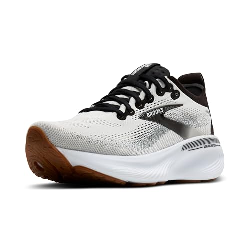 Brooks Women’s Adrenaline GTS 25 Supportive Running & Walking Shoe - White/Black/White - 9 Medium