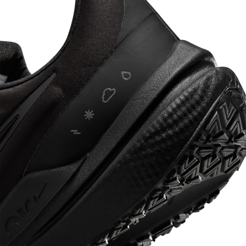 Nike Winflo 9 Shield Men's Weatherized Road Running Shoes (DM1106-007, Black/Off Noir/Dark Smoke Grey) Size 7
