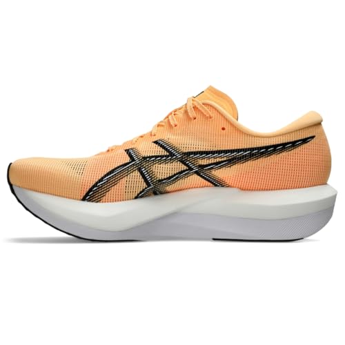 ASICS Unisex Magic Speed 5 Running Shoes, 9.5M / 11W, Orange Glow/Black