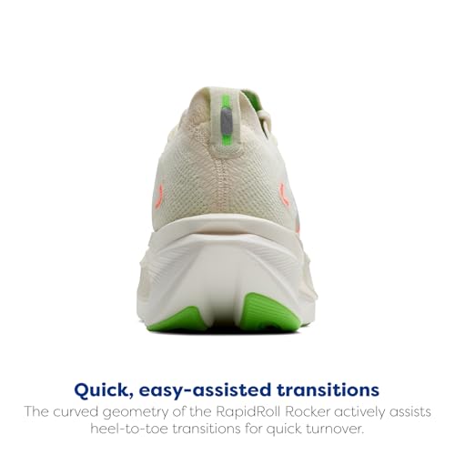 Brooks Women's Hyperion Max 3 Neutral Running Shoe - Coconut/Green Gecko/Pink Clay - 9 Medium