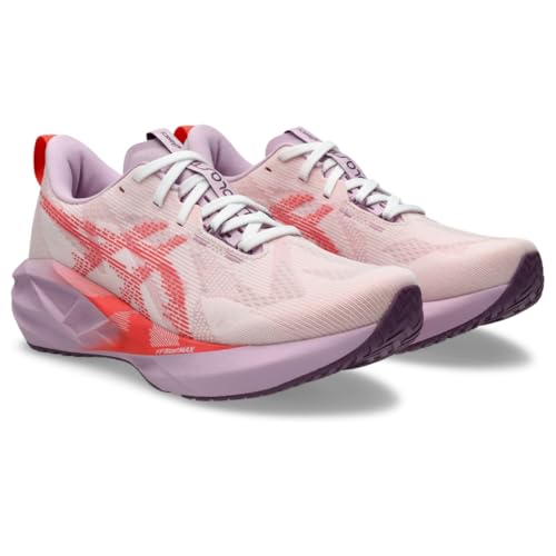 ASICS Women's NOVABLAST 5 Running Shoe, 10, White/Coral Reef