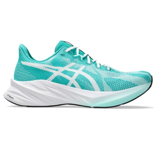 ASICS Men's DYNABLAST 5 Running Shoes, 8.5, White/Wave Teal