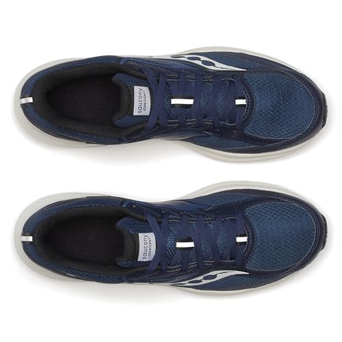 Saucony Men's Cohesion 17 Sneaker, Navy/White, 9.5