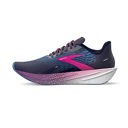 Brooks Women’s Hyperion Max Neutral Running Shoe - Peacoat/Marina Blue/Pink Glo - 8 Medium