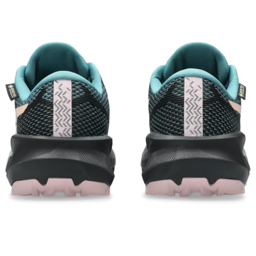 ASICS Women's Trabuco 14 GTX Trail Running Shoes, 9.5, Black/MORGANITE