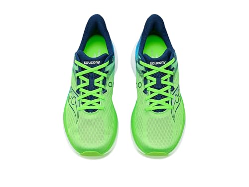 Saucony Men's Endorphin Speed 5 Sneaker, Slime/Cobalt, 10.5