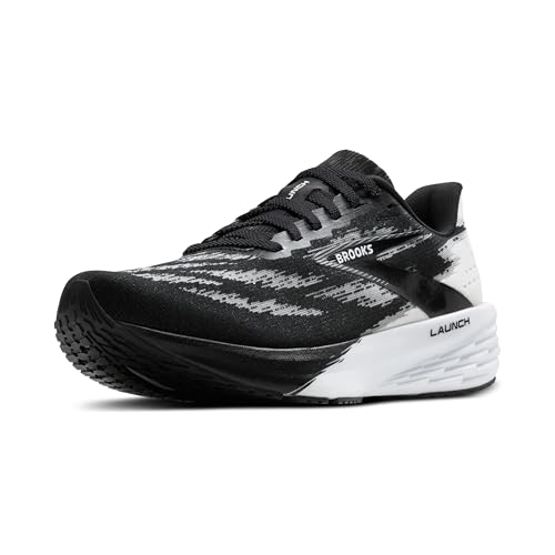 Brooks Women’s Launch 11 Neutral Running Shoe - Black/White - 7 Medium