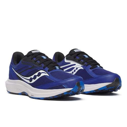 Saucony Men's Cohesion 17 Sneaker, Azurite/Black, 12.5