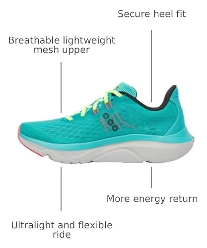 Saucony Women's Kinvara 16 Sneaker, Teal/Mutant, 6.5