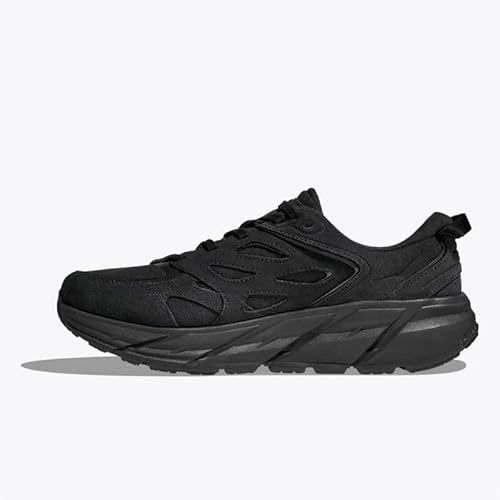 Hoka Unisex Clifton L Suede Black/Black Men's 5.5, Women's 6.5 Medium