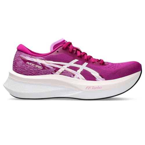 ASICS Women's Magic Speed 4 Running Shoes, 8, Purple Spectrum/Pale Pink