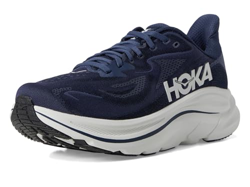 HOKA Mens Clifton 10 Navy/White Size 9 US