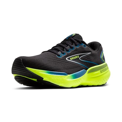 Brooks Men's Glycerin GTS 21 Supportive Running Shoe - Black/Blue/Nightlife - 10 Medium