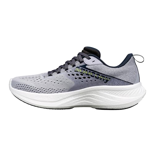 Saucony Women's Ride 17 Sneaker, Iris/Navy, 9.5