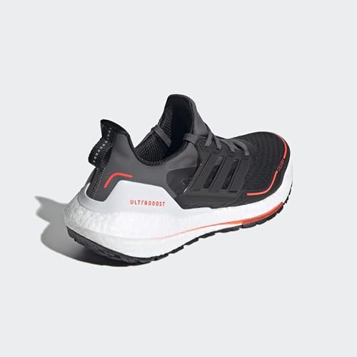 Adidas Men's Ultraboost 21, Grey/Black/Solar Red, 11