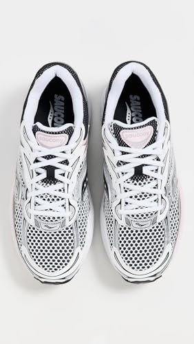 Saucony Women's ProGrid Omni 9 Sneakers, Silver/Pink, 9 Medium US