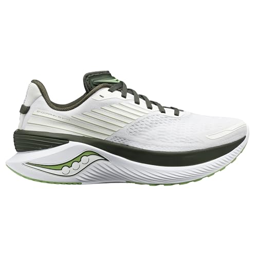 Saucony Men's Endorphin Shift 3 Sneaker, White/Umbra, 11.5