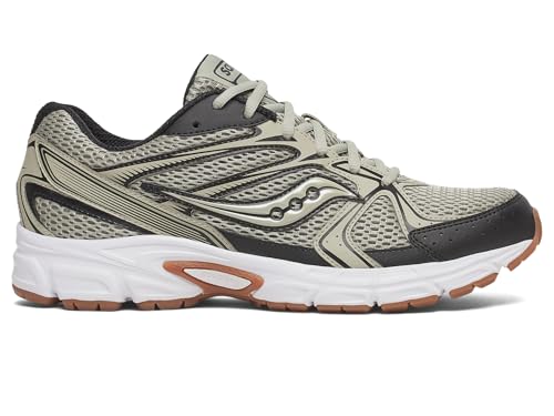 Saucony Unisex Ride Millennium Sneaker, Olive/Black, 12