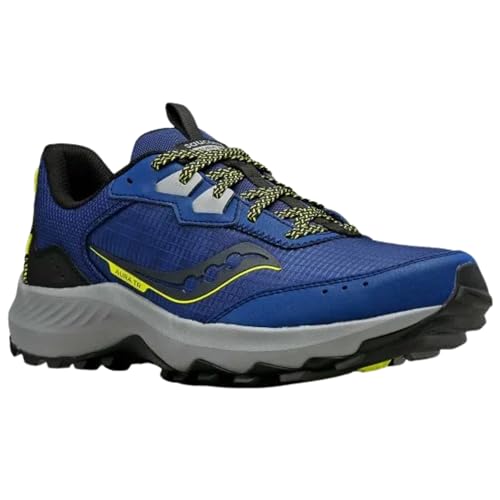 Saucony Men's Aura Tr Sneaker, Indigo/Black, 9