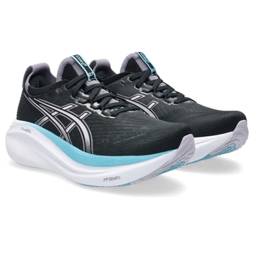 ASICS Women's Gel-Nimbus 27 Running Shoe, 5, Black/Dusk Violet