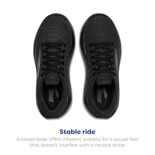 Brooks Men’s Ghost Max 3 Neutral Running & Walking Shoe - Black/Black/Ebony - 12 Medium