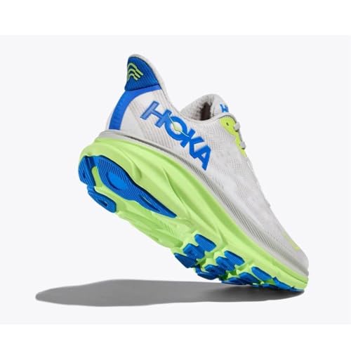 Hoka Men's Clifton 9 Stardust/Electric Cobalt 12.5 Medium
